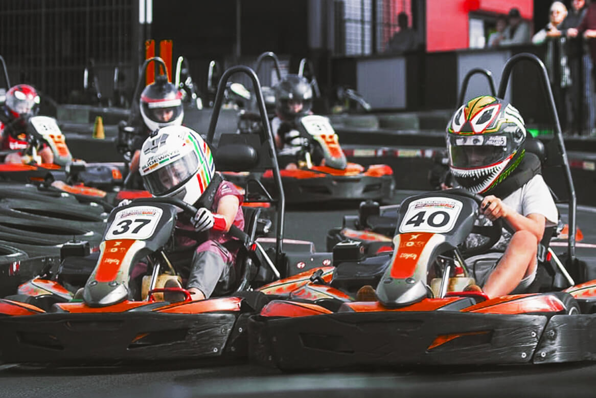 RidgeCircuit pit lane and briefing area in Las Condes Santiago